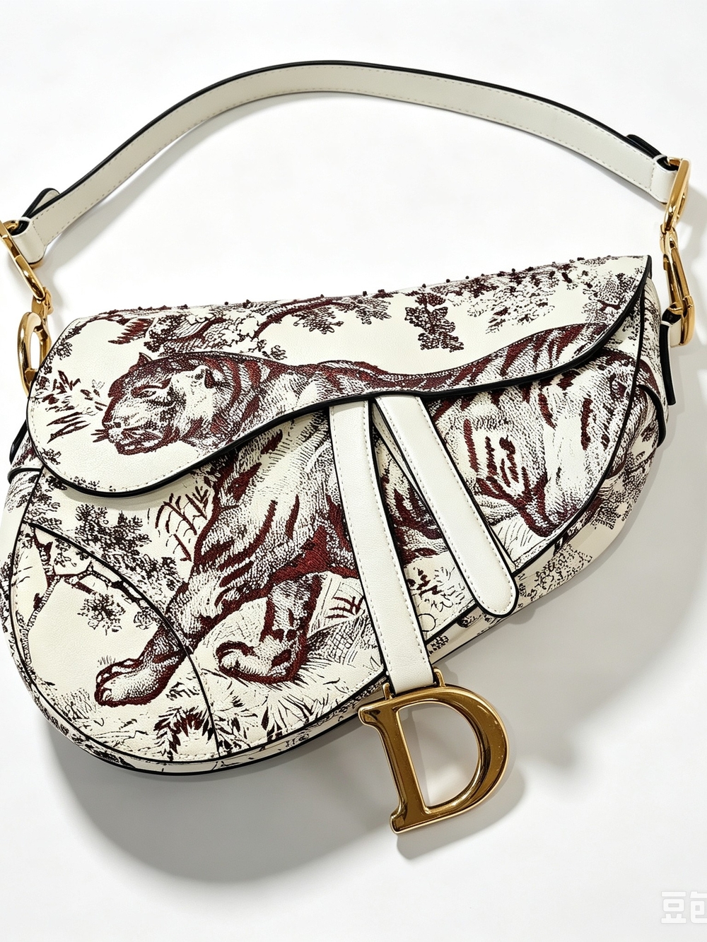 Dior Saddle Bag   Tiger Toile De Jouy Print Saddle Handbag - Picture 7 of 14